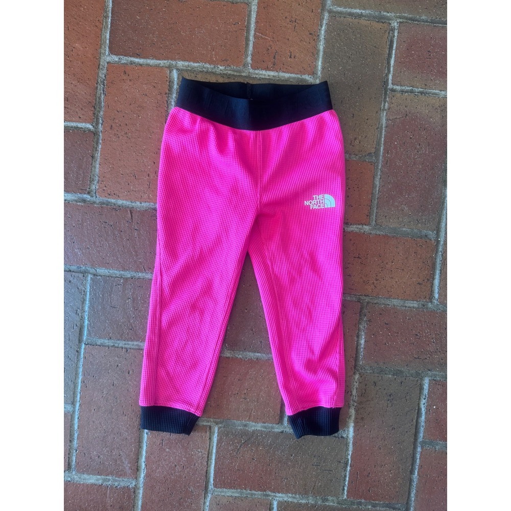 The North Face Kids Pink FlashDry Waffle Knit Joggers Athletic Pants Size 3